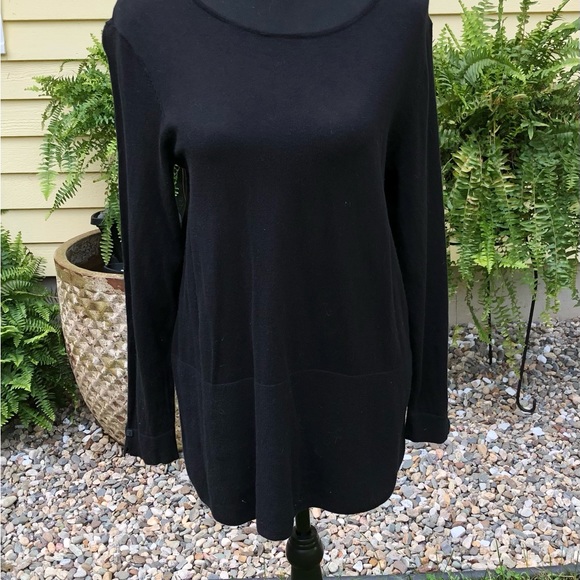 J. Jill Black Sweater Tunic Size Mp - Picture 2 of 10